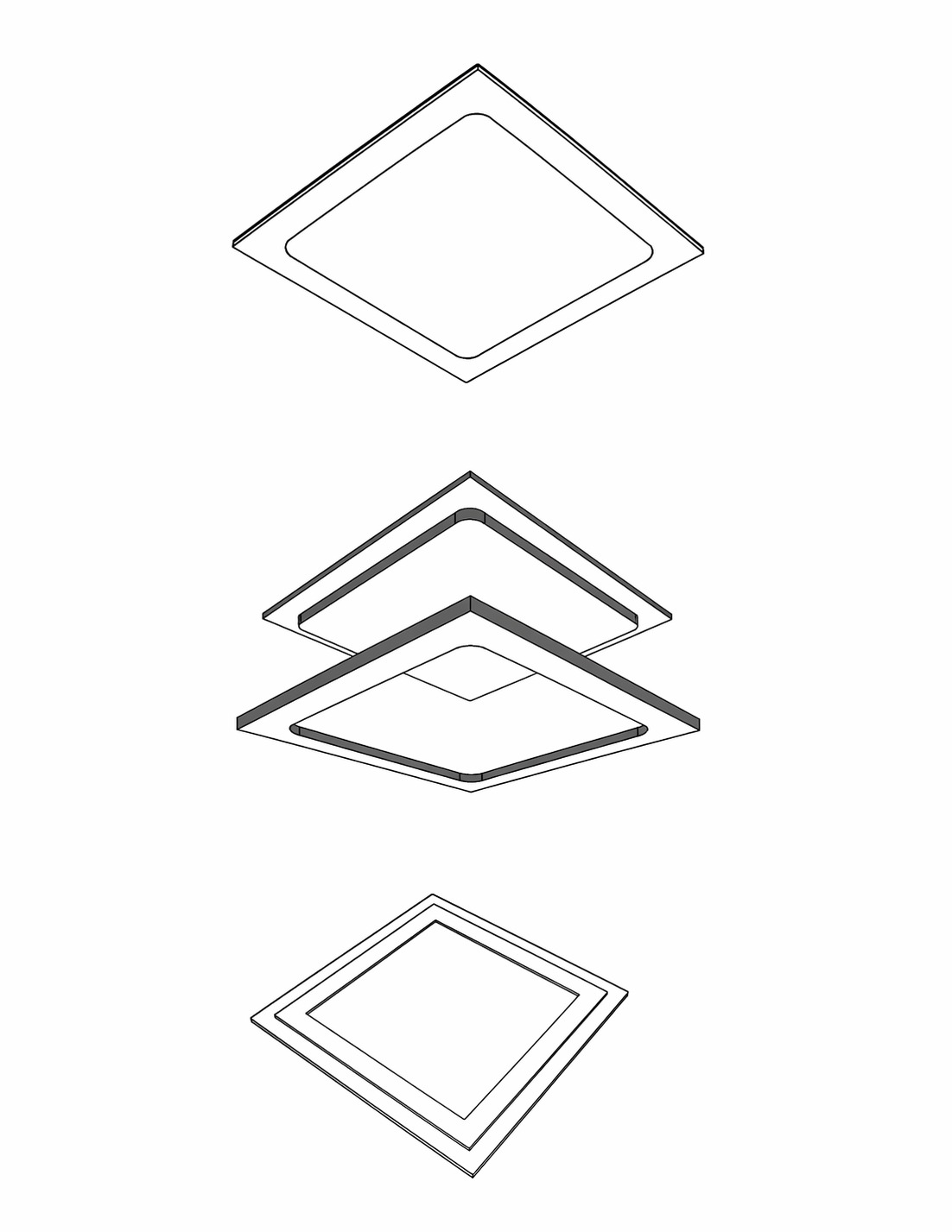 Registros de acceso para plafón